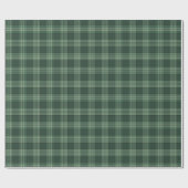 Groene Tartan Plaid Cadeaupapier (Vlak)