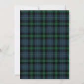 Groene Tartan Plaid Vrolijk Kerstmis Multi Foto Feestdagenkaart (Achterkant)