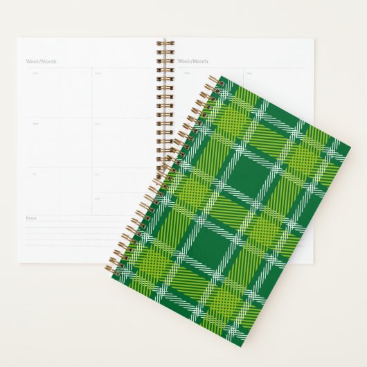 Groene Tartan Planner (Display)