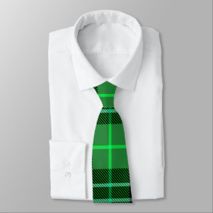 Groene Tartan Pset Stropdas