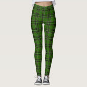 Groene Tartan SpelLeggings Leggings (Voorkant)