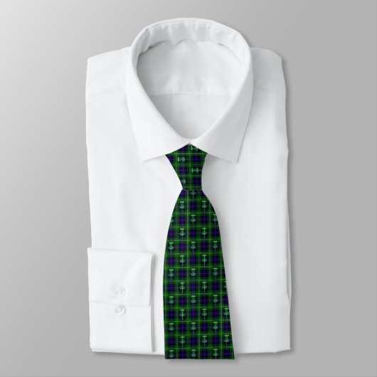 Groene Tartan Stropdas (Gebonden)