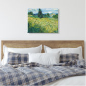 Groene tarwe | 1889 canvas afdruk (Insitu (Slaapkamer))