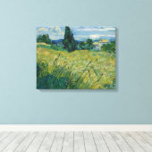 Groene tarwe | 1889 canvas afdruk (Insitu (Houten vloer))