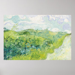 Groene tarwevelden, Auvers (1890) door Vincent Van Poster