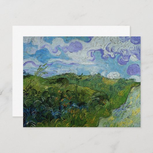 Groene tarwevelden door Vincent van Gogh (Voorkant / Achterkant)