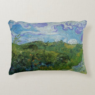 Groene tarwevelden door Vincent van Gogh Accent Kussen