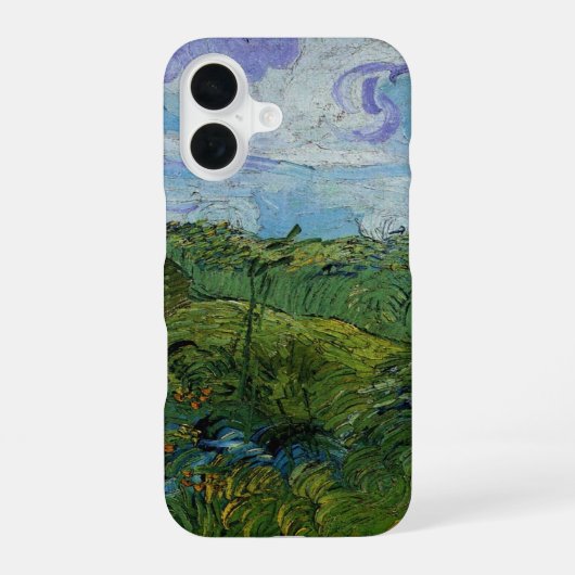 Groene tarwevelden door Vincent van Gogh iPhone 16 Hoesje (Achterkant)