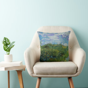 Groene tarwevelden door Vincent van Gogh Kussen