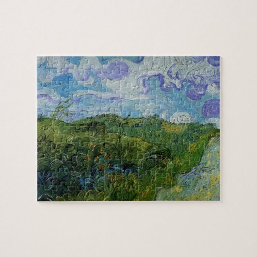 Groene tarwevelden door Vincent van Gogh Legpuzzel (Horizontaal)