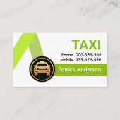 Groene Taxi Routes Ride Share Visitekaartje (Achterkant)