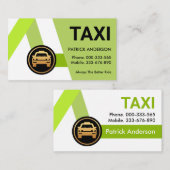 Groene Taxi Routes Ride Share Visitekaartje (Voorkant / Achterkant)