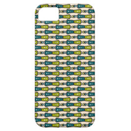 Groene Teal Zwarte Crème Tribal iPhone 5/5s Hoesje