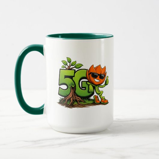 Groene Tech Mascotte Combo Mok (Links)