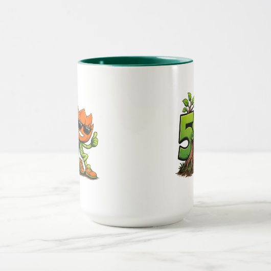 Groene Tech Mascotte Combo Mok (Midden)