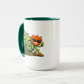 Groene Tech Mascotte Combo Mok (Voorkant links)