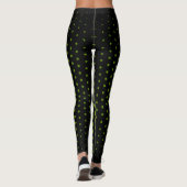 Groene Techno Stippenpatroon Leggings (Achterkant)