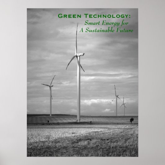 Groene technologie: intelligente energie poster (Voorkant)