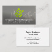 groene technologie | Investering | voorraadgrafiek Visitekaartje (Voorkant / Achterkant)