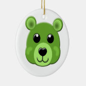 groene teddybeer keramisch ornament (Rechts)