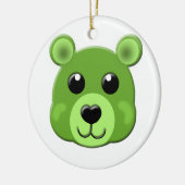 groene teddybeer keramisch ornament (Links)