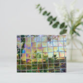 groene tegel briefkaart (Staand voorkant)