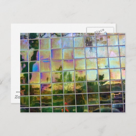 groene tegel briefkaart (Voorkant / Achterkant)