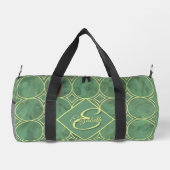 Groene Tegel Duffle Bag Plunjezak (Achterkant)