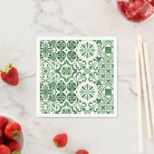 Groene tegel Italiaans zomertrendy Servet (Insitu)