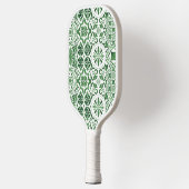 Groene tegel patroon- mediterraan plezier pickleball paddle (Links)