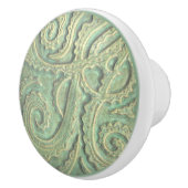 Groene Tegel Patroonlade Trek keramische knop (Rechts)