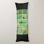 Groene tegels lichaamskussen (Achterkant (Verticaal))