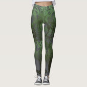 Groene tekeningen leggings (Voorkant)