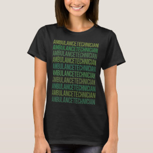 Groene tekst - Ambulance Technician T-shirt