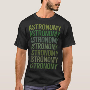 Groene Tekst Astronomie T-shirt