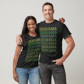 Groene Tekst Diorama's T-shirt (Unisex)