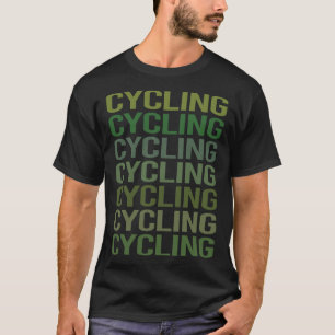 Groene Tekst Fietsen Cyclus Fietsfietser Fietsen T-shirt