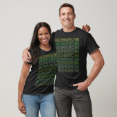 Groene Tekst Gold Prospecting T-shirt (Unisex)
