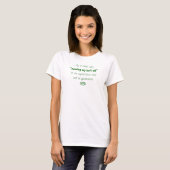 Groene tekst: Mijn kont eraf T-shirt (Voorkant volledig)