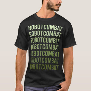 Groene Tekst Robot Strijd Robots T-shirt