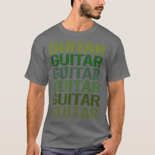 Groene tekstgitarist t-shirt