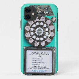 groene telefooncel voor een payphone iPhone 11 hoesje