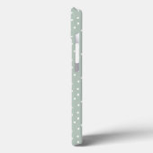Groene telefoonhoesje met aangepaste stippen Case-Mate iPhone case (Achterkant / Links)