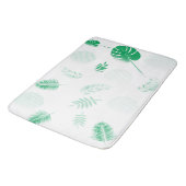 Groene Tenderbladeren op wit Badmat (Gekanteld)
