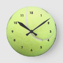 Groene Tennis Ball-wandklok