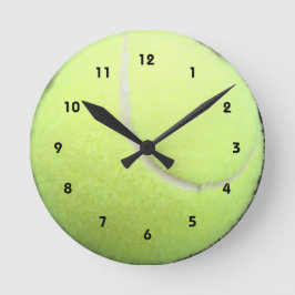 Groene Tennis Ball-wandklok Ronde Klok