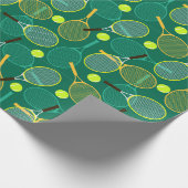 Groene Tennis  Cadeaupapier (Hoek)