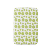 Groene tennisballen patroon badmat (Voorkant Verticaal)