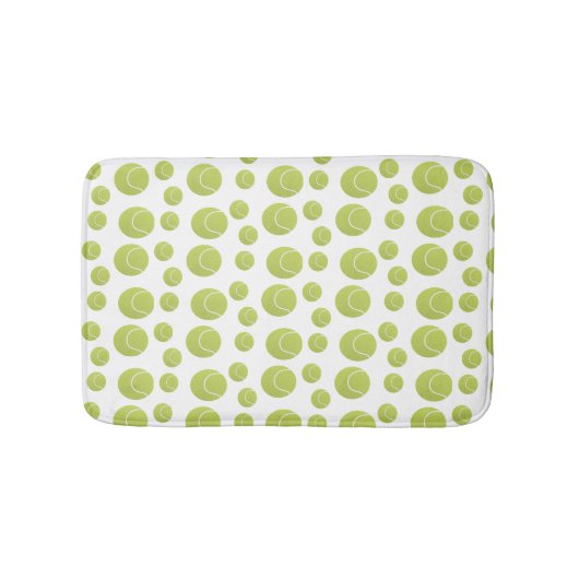 Groene tennisballen patroon badmat (Voorkant)