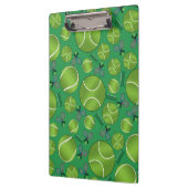 Groene tennisballen, rackets en netten klembord (Links)